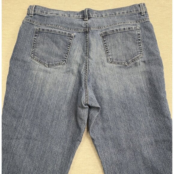 Gloria Vanderbilt Womens Amanda Jeans Size 18 Short Straight Leg Denim Blue - Picture 4 of 15